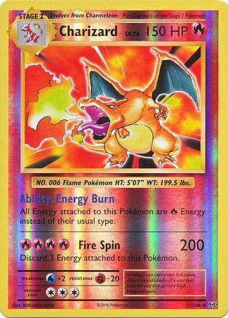 11/108 Charizard REVERSE HOLO  - POKEMON XY EVOLUTIONS