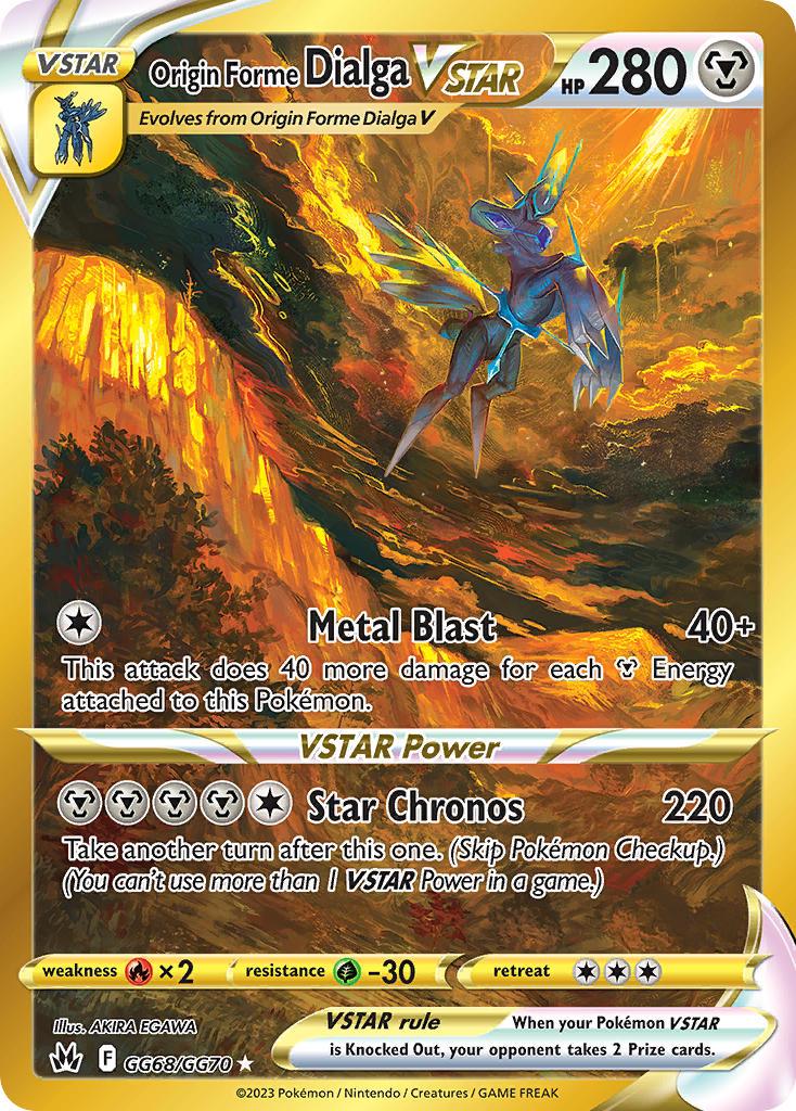 ORIGIN FORME DIALGA VSTAR #GG68/GG70 - SPECIAL ILLUSTRATION RARE POKEMON CARD - SWORD & SHIELD CROWN ZENITH GALLARIAN GALLERY