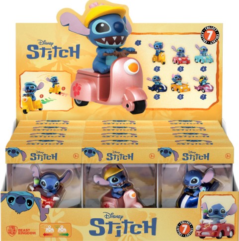 Disney Lilo & Stitch Pullback Vehicles with Stitch Figures Assortment (Drop down menu)