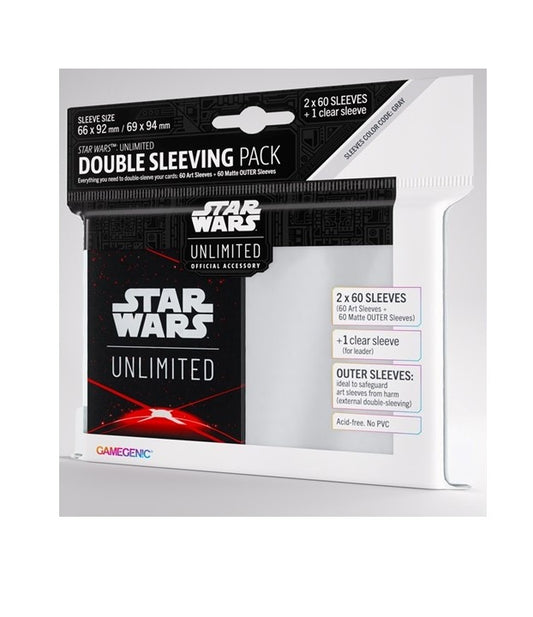 Star Wars Unlimited - Double Sleeving Pack - Space Red - Gamegenic Art Sleeves 66 x 92mm (Copy)