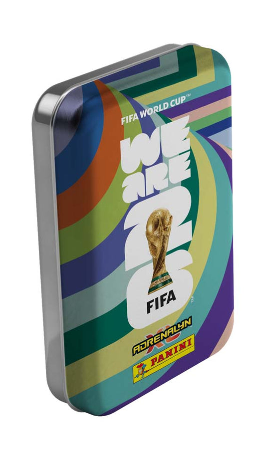 2026 Panini FIFA World Cup Soccer Adrenalyn XL Card Pocket Tin