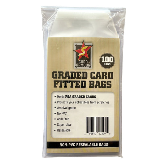 CARD ARMOUR - GRADED CARD FITTED BAGS/SLEEVES (100PK)