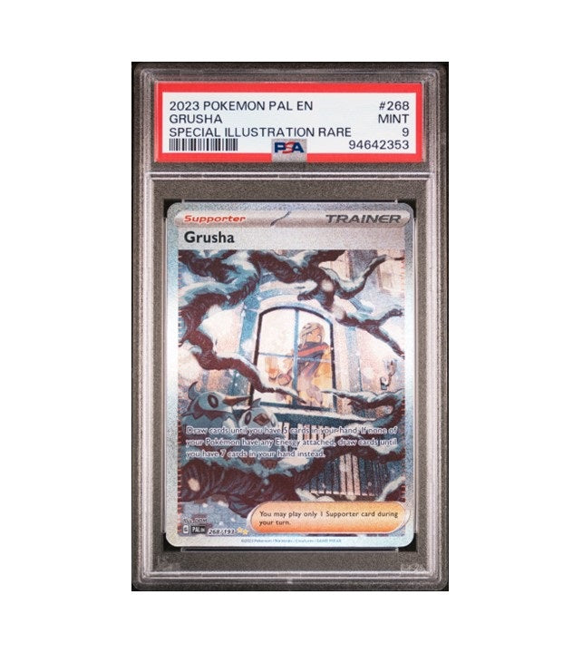 PSA 9 - GRUSHA #268/193 SPECIAL ILLUSTRATION RARE - 2023 POKEMON PALDEA EVOLVED GRADED CARD