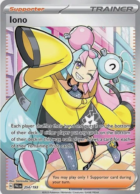 269/193 IONO TRAINER SUPPORTER FULL ART  - SCARLET & VIOLET : PALDEA EVOLVED