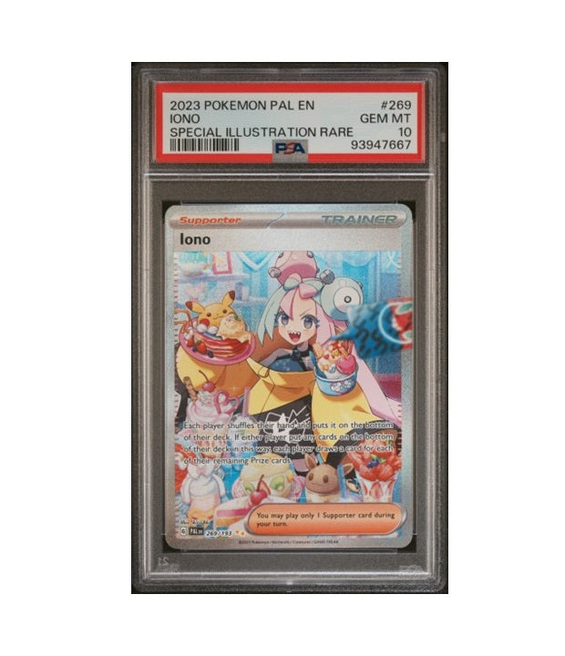 PSA 10 - IONO #269/193 SPECIAL ILLUSTRATION RARE - 2023 POKEMON PALDEA EVOLVED GRADED CARD