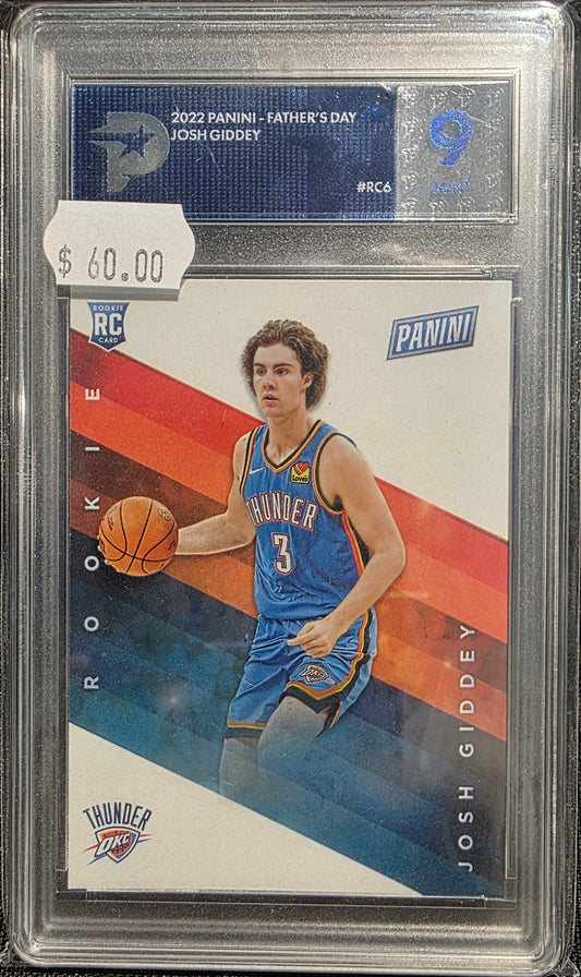 PSG 9 - Josh Giddey- 2022 Panini - Graded Sports Card