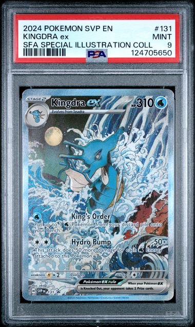 PSA 9 - KINGDRA EX #131 SPECIAL ILLUSTRATION RARE - 2024 POKEMON SCARLET & VIOLET - SHINING FATES GRADED CARD