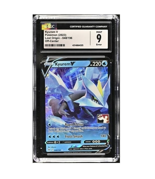 CGC 9 - 2023 POKEMON PLAY! KYUREM V #048/196 - LOST ORIGIN POKEMON PRIZE PACK SERIES 3