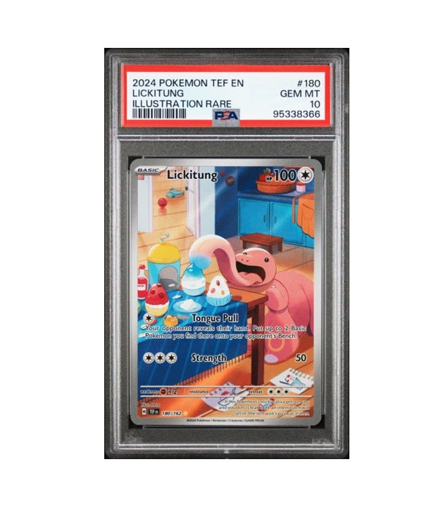 PSA 10 - LICKITUNG #180/162 ILLUSTRATION RARE - 2024 POKEMON TEMPORAL FORCES GRADED CARD