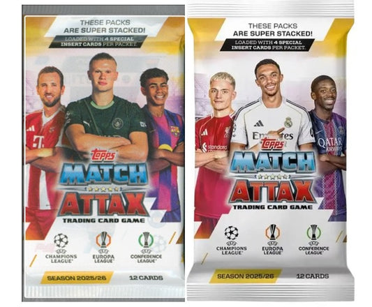 2025/26 MATCH ATTAX SOCCER UEFA CHAMPIONS LEAGUE BOOSTER PACK (random pack)
