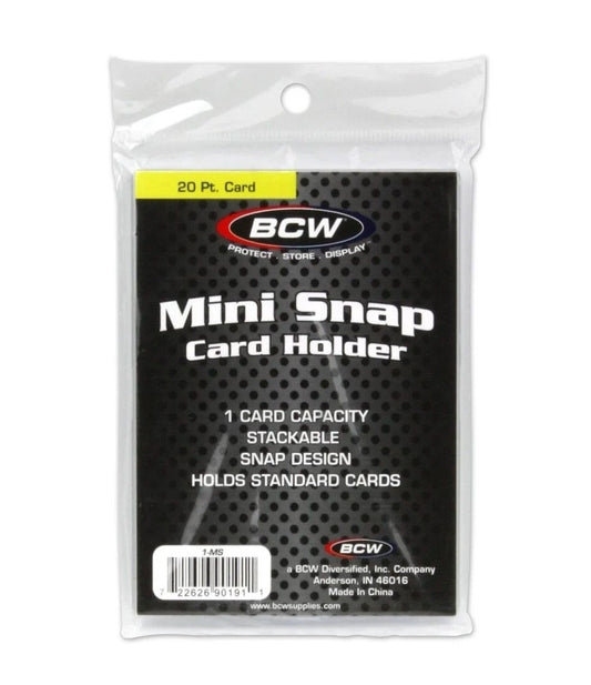 BCW 20pt Mini Snap Standard Card Holder