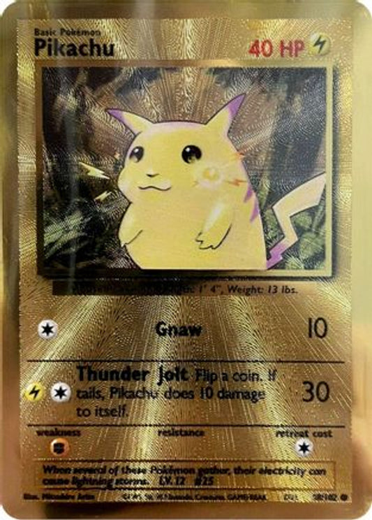 2021 POKEMON - METAL PIKACHU #58/102 - 25TH CELEBRATIONS UPC PROMO CARD