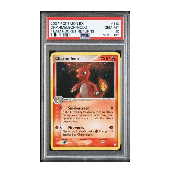 PSA 10 - 2004 POKEMON EX CHARMELEON #110 - HOLO - TEAM ROCKET RETURNS