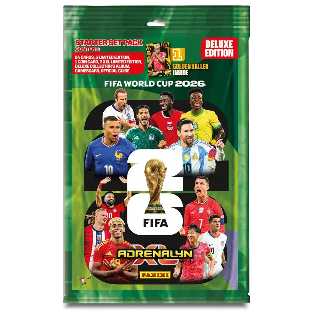 2026 Panini FIFA World Cup Adrenalyn XL Card Starter Pack Deluxe Version