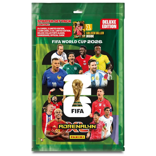 2026 Panini FIFA World Cup Adrenalyn XL Card Starter Pack Deluxe Version