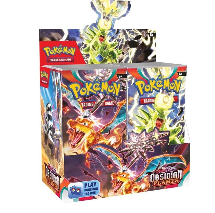 POKÉMON TCG Scarlet & Violet 3 Obsidian Flames Booster Box (36 Packs) Factory Sealed