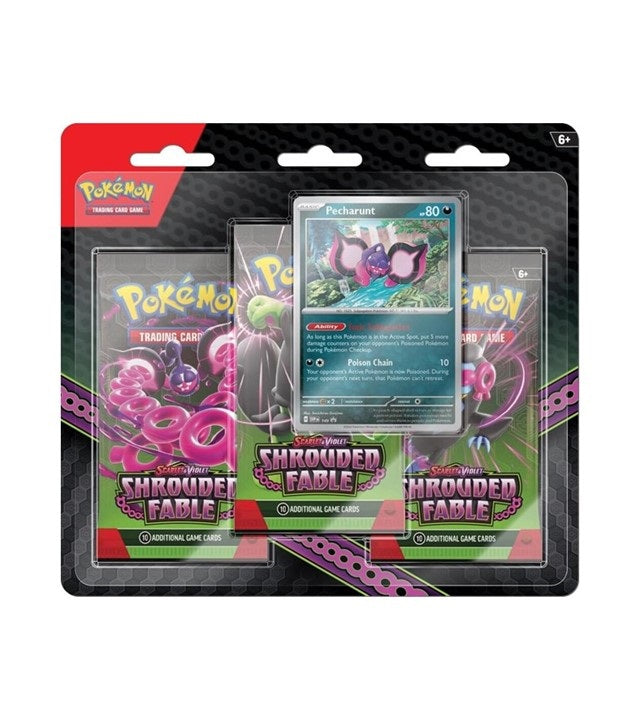 POKÉMON TCG Scarlet & Violet 6.5 Shrouded Fable 3 Pack Blister
