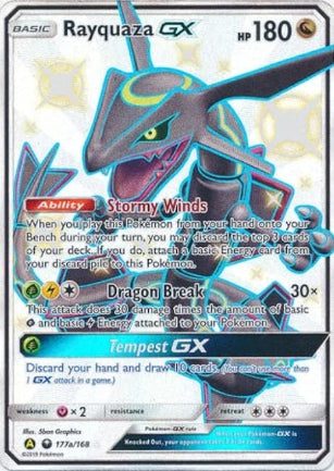 RAYQUAZA GX #177a Pokémon 2019 SUN & MOON - HIDDEN FATES ULTRA PREMUIM COLLLECTION PROMO - FULL ART