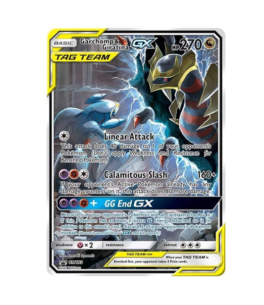 SM193 GARCHOMP & GIRATINA GX BLACK STAR PROMO HOLO FULL ART SUN & MOON POKEMON TCG CARD