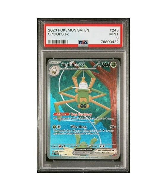 PSA 9 - 2023 POKEMON SPIDOPS EX #243/198 - SVI EN-SCARLET & VIOLET GRADED CARD