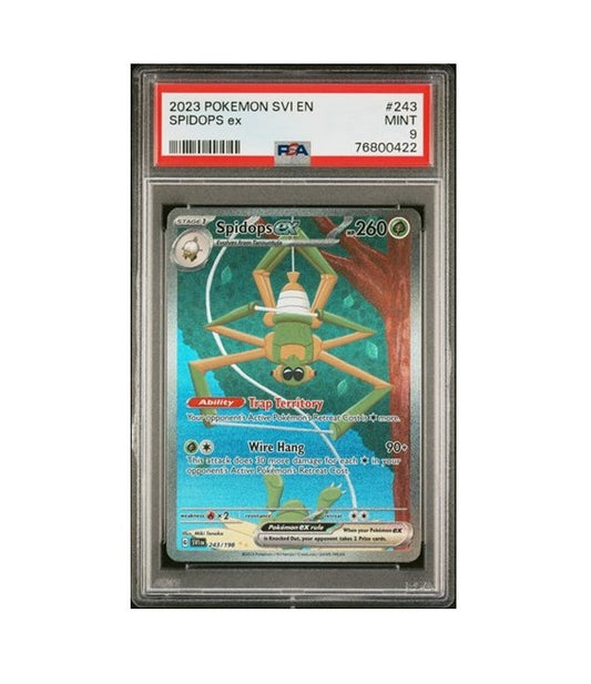 PSA 9 - 2023 POKEMON SPIDOPS EX #243/198 - SVI EN-SCARLET & VIOLET GRADED CARD