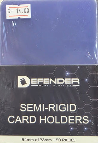 DEFENDER Semi-Rigid Card Holders 84mm x 123mm