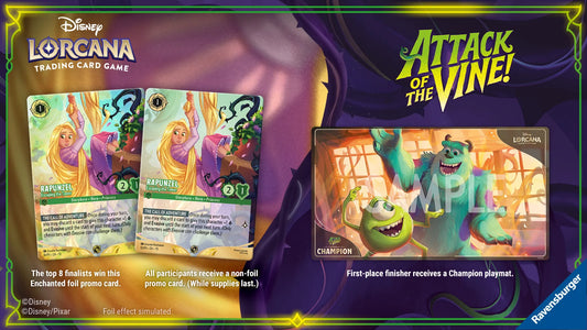 Disney Lorcana "ATTACK OF THE VINE" Set 13 - Store Set Championships - Saturday 12th September, 2026