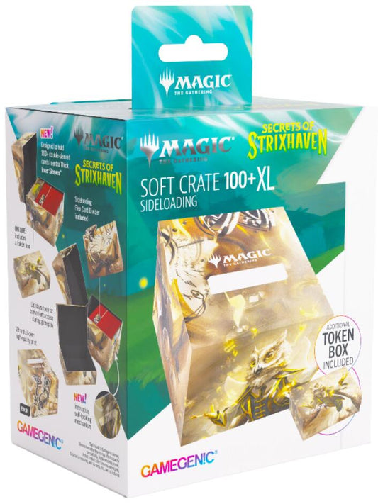 Gamegenic Magic The Gathering Secrets of Strixhaven Soft Crate 100+ XL Sideloading - Stirring Hopesinger/Inkling Token