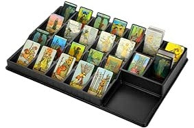 DEFENDER 24 Compartment Slot Card Sorting Tray - Black