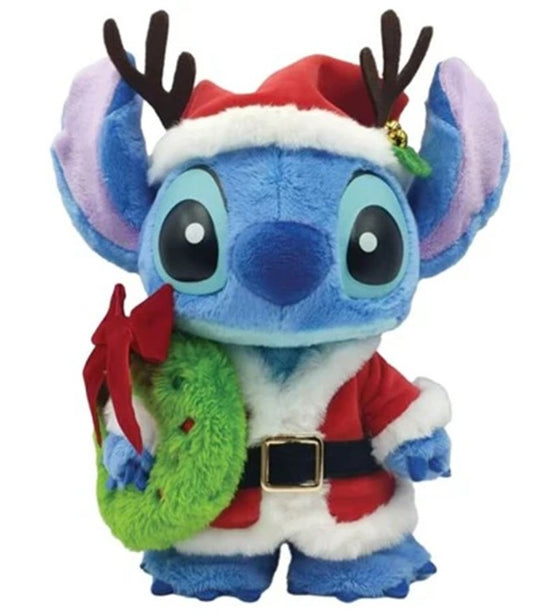 Disney CHRISTMAS STITCH Furry Santa Figurine