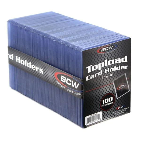 BCW 3"x4" Regular 35pt Toploader Card Holder (100pkt)