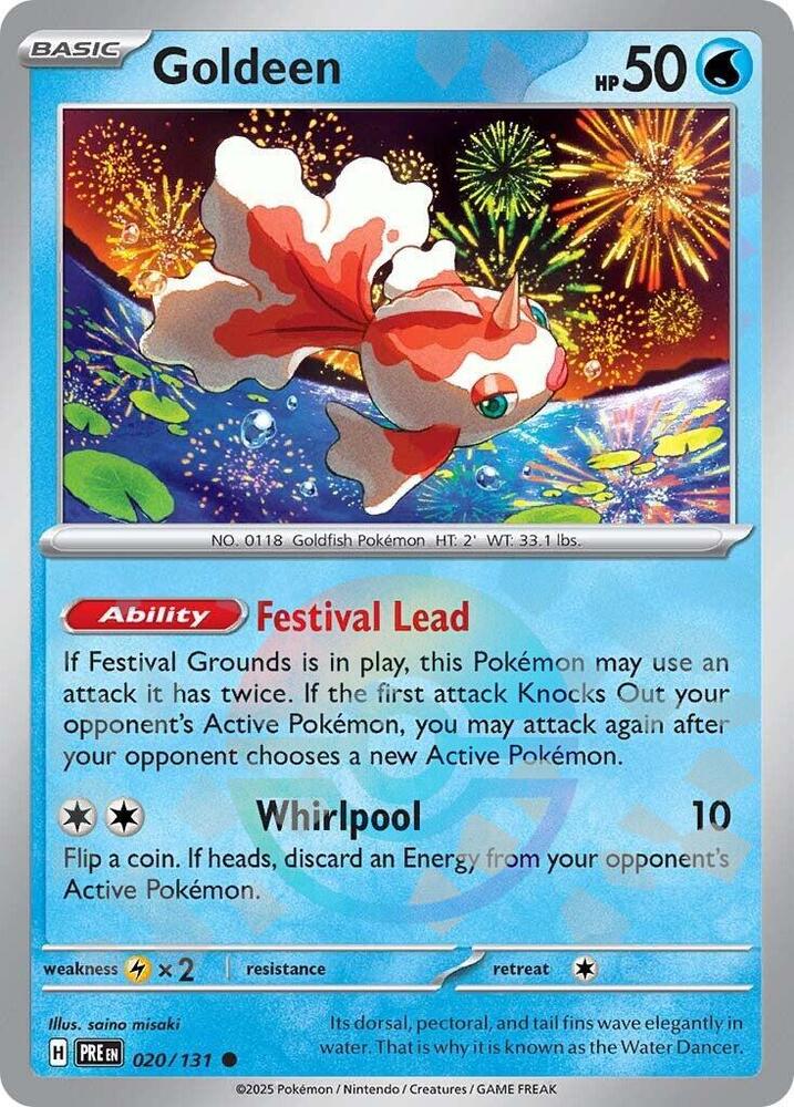 Goldeen 020/131 (SV: Prismatic Evolutions)  - Poke Ball Holofoil
