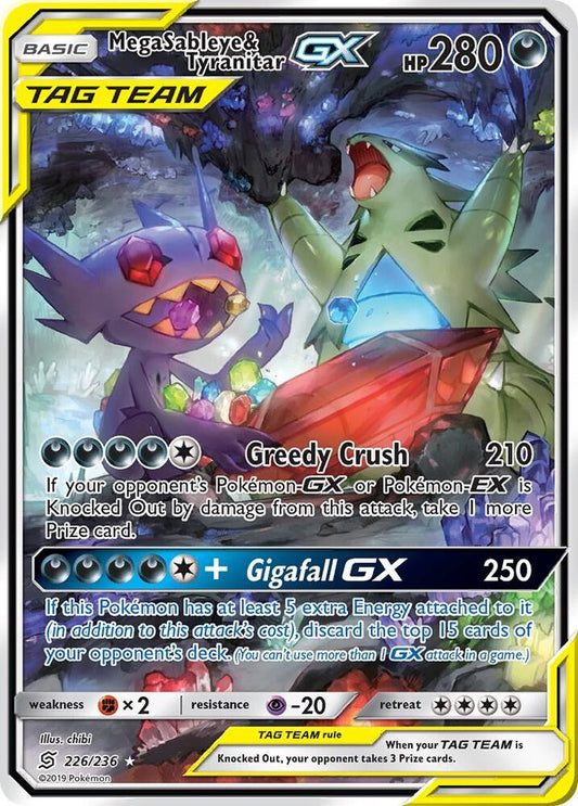 Mega Sableye and Tyranitar GX 226/236 (SM - Unified Minds)  - Holofoil