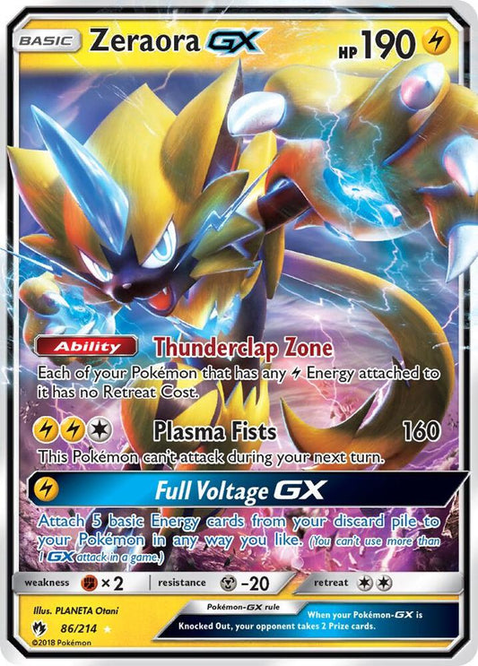 Zeraora GX 86/214 (SM - Lost Thunder)  - Holofoil
