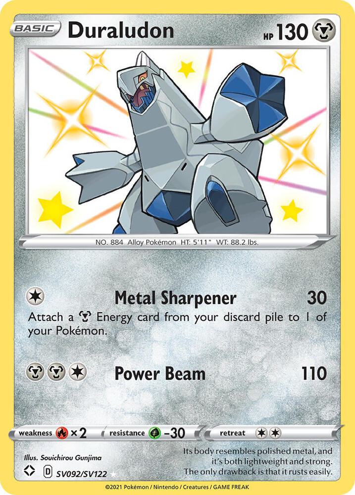 Duraludon SV092/SV122 (Shining Fates: Shiny Vault)  - Holofoil