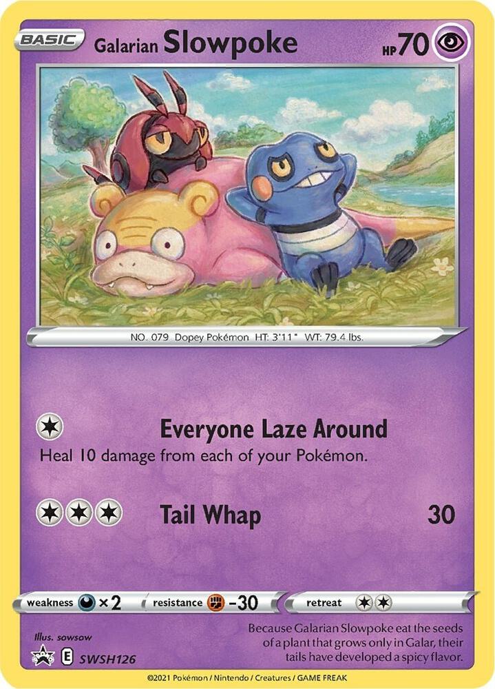 Galarian Slowpoke SWSH126 (SWSH: Sword & Shield Promo Cards)  - Holofoil