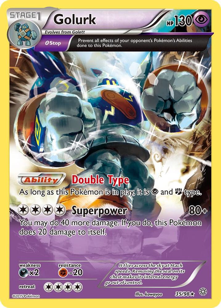 Golurk 35/98 (XY - Ancient Origins)  - Reverse Holofoil