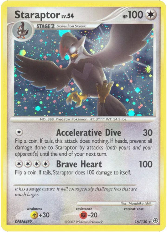 Staraptor 16/130 (Diamond and Pearl)  - Holofoil