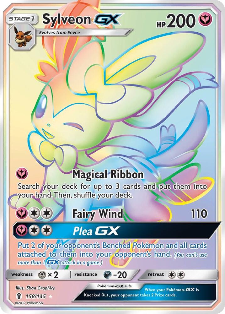 Sylveon GX 158/145 (SM - Guardians Rising)  - Holofoil