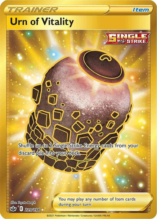 Urn of Vitality Secret 229/198 (SWSH06: Chilling Reign)  - Holofoil