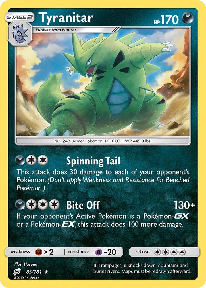 Tyranitar 85/181 (SM - Team Up)  - Holofoil