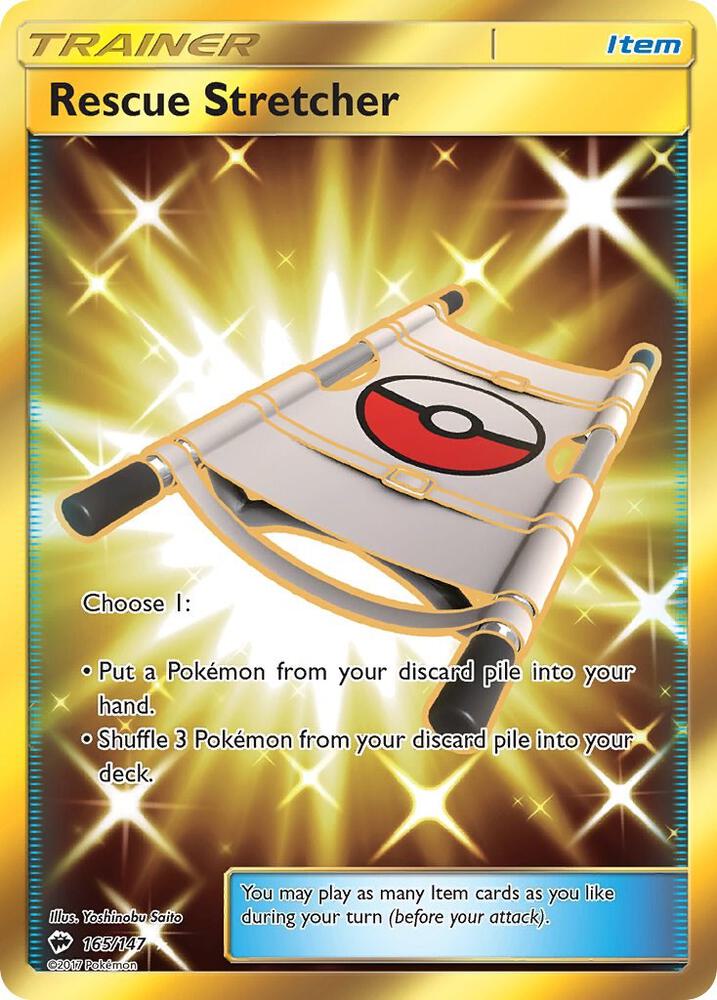 Rescue Stretcher 165/147 (SM - Burning Shadows)  - Holofoil