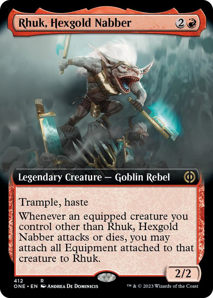 Rhuk, Hexgold Nabber 412 (Phyrexia: All Will Be One)  - Extended Art