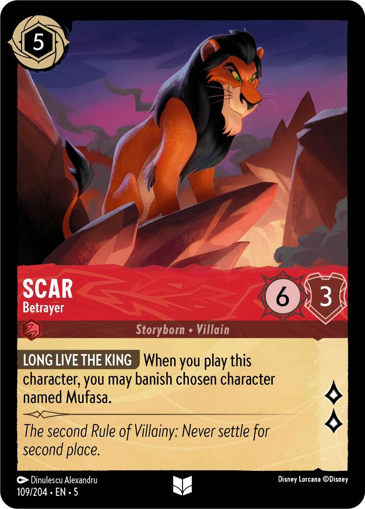 Scar, Betrayer 109/204 (Shimmering Skies)  - Cold Foil