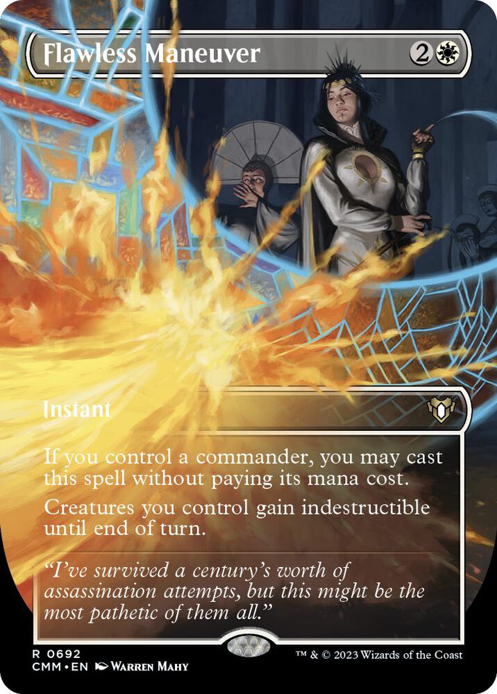 Flawless Maneuver 692/451 (Commander Masters)  - Borderless Foil