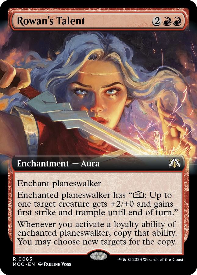 Rowan's Talent 85/444 (Commander: March of the Machine)  - Extended Art