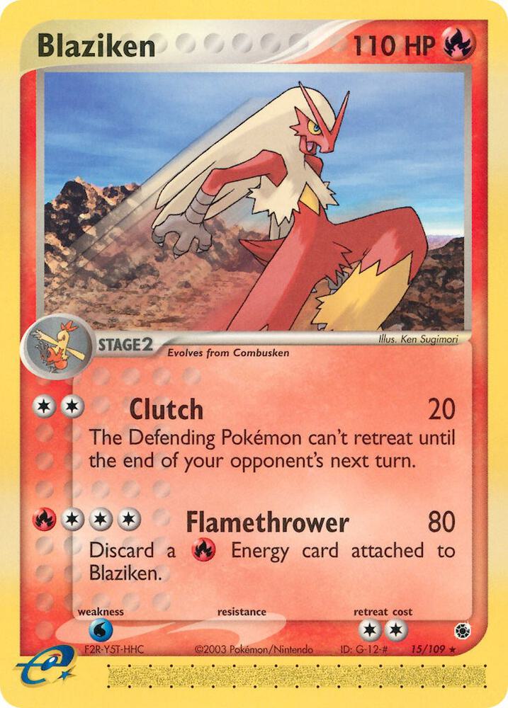 Blaziken 15/109 (Ruby and Sapphire) 