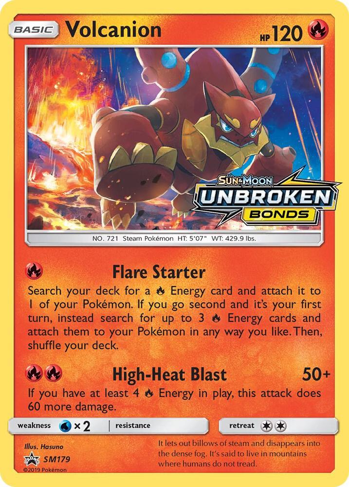 Volcanion Prerelease SM179 (SM Promos)  - Holofoil