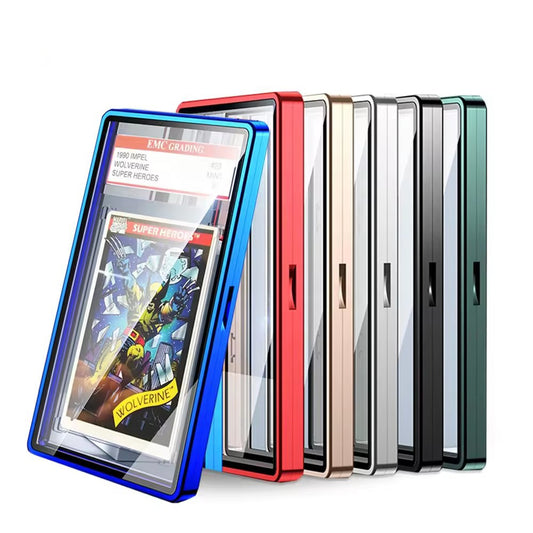 ALUMINIUM ALLOY METAL FRAME  MAGNETIC CARD PROTECTOR CASE SUITABLE PSA GRADED CARD SLAB ONLY