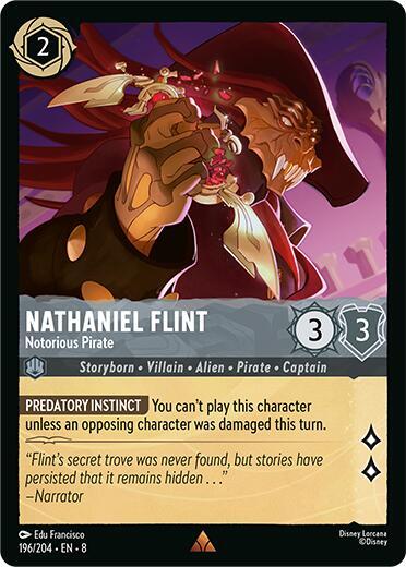Nathaniel Flint, Notorious Pirate 196/204 (Reign of Jafar) 